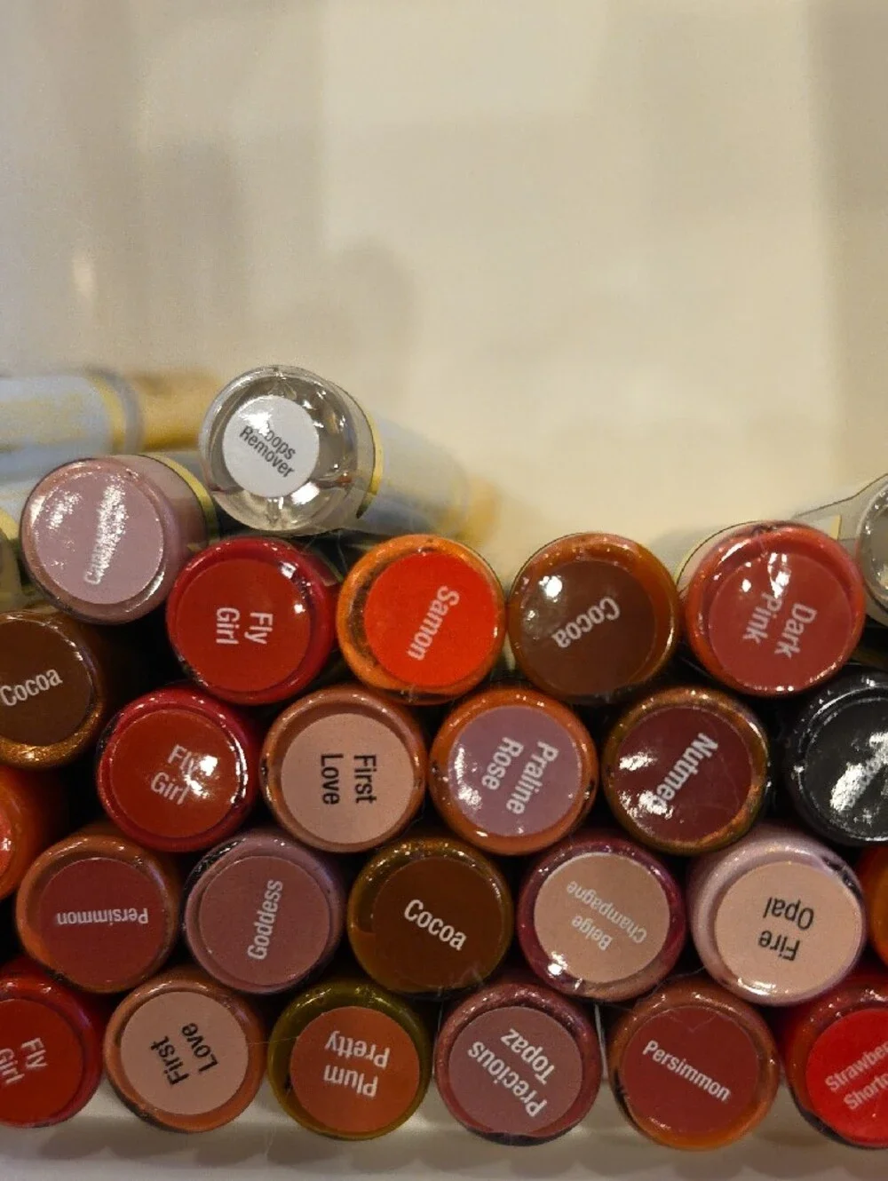 34 LipSense Lipstick Bundle - Reds, Pinks, Browns, Coral, Black, Plus 4 Removers